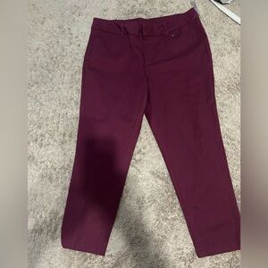 Faded Glory Size 16 Casual Pants -Burgundy